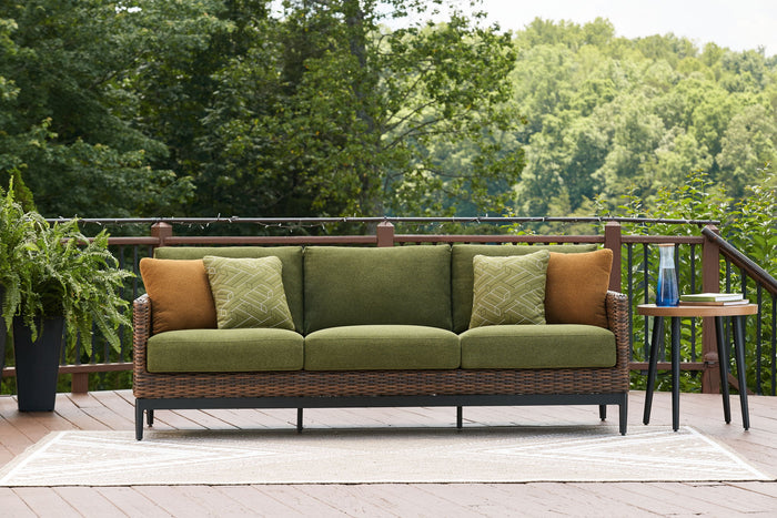 Horizon Hall - Sofa With Cushion - Brown / Green image 4