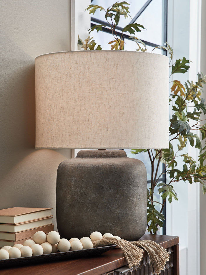 Zandophen - Metal Table Lamp - Antique Gray image 4