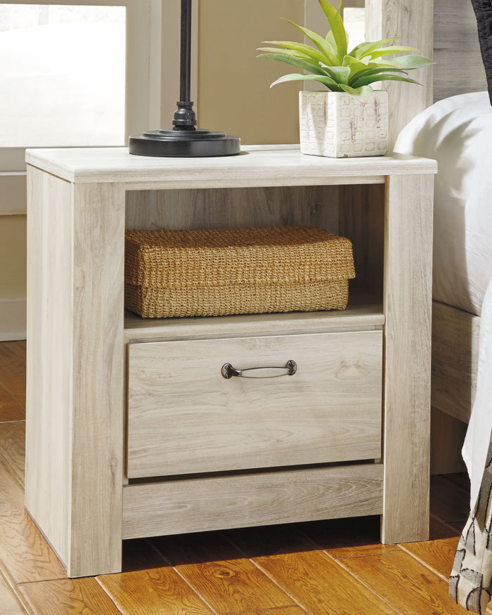 Bellaby - One Drawer Night Stand - Whitewash image 2