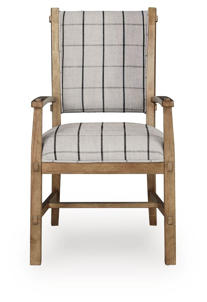 Ridgester - Dining Upholstered Arm Chair (Set of 2) - Light Brown image 3
