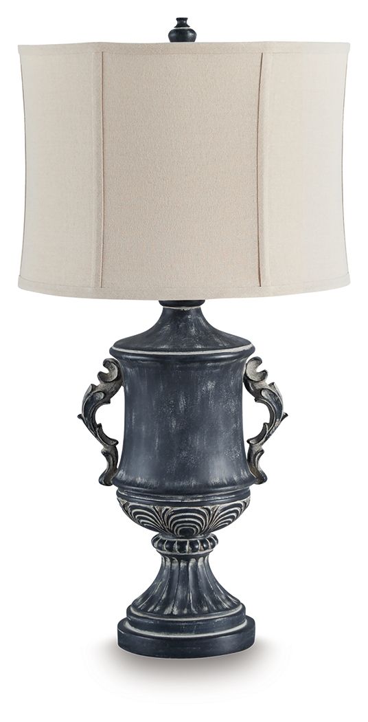 Morvanford - Poly Table Lamp - Antique Black image 1