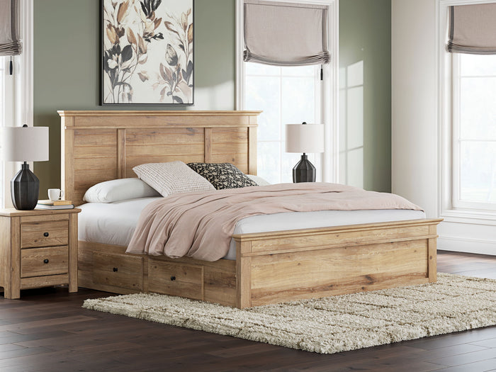 Makidern - Panel Storage Bed With Under Bed Storage Unit image 9