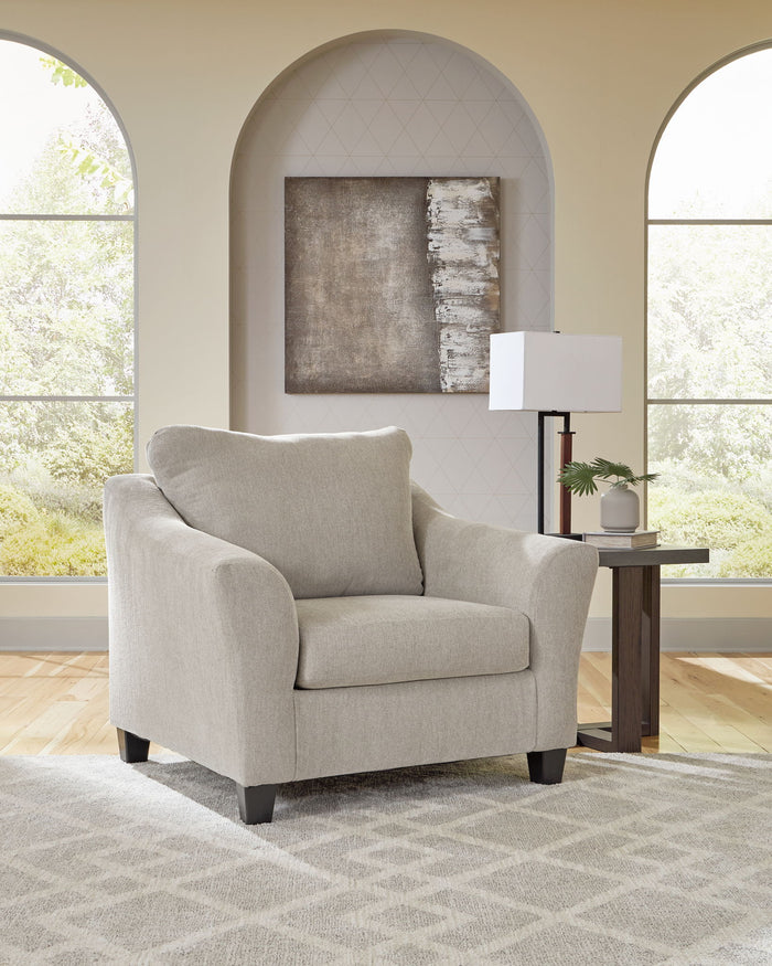 Willarae - 2 Pc. - Chair And A Half, Ottoman - Taupe image 2