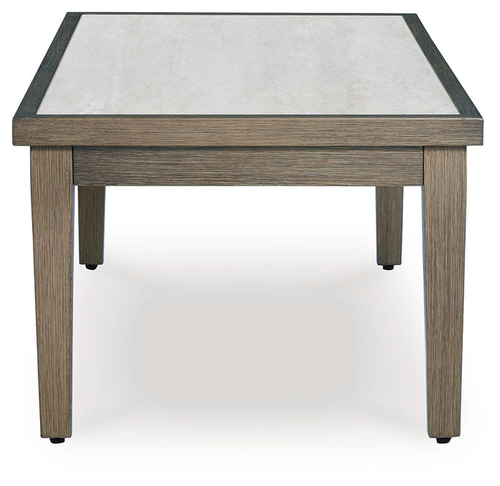 Rainier Ranch - Rectangular Cocktail Table - Brown / Beige image 2