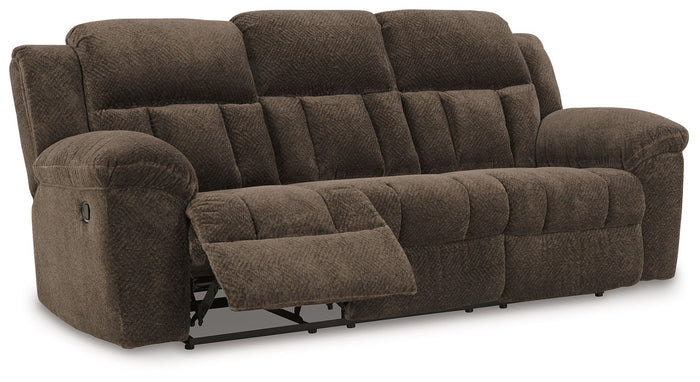 Frohn - Reclining Sofa - Fabric - Chocolate image 3