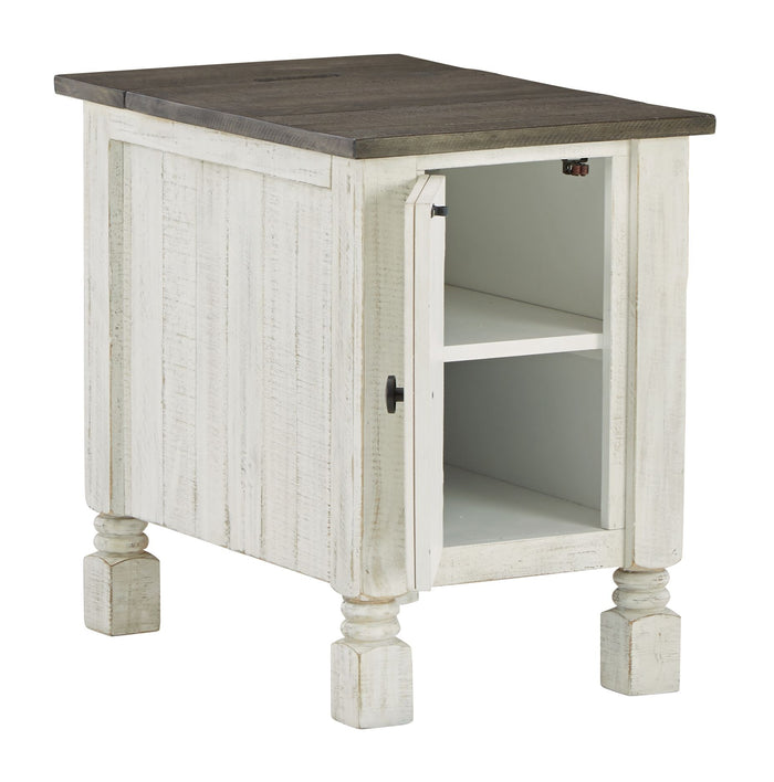 Havalance - Chair Side End Table - White / Gray image 2