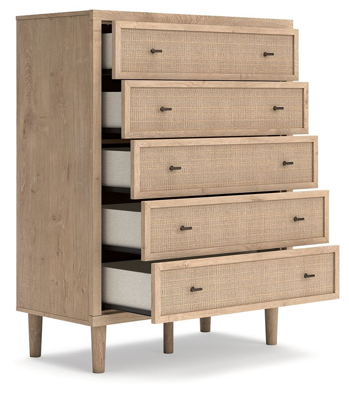 Cielden - Five Drawer Wide Chest - Two-Tone image 2