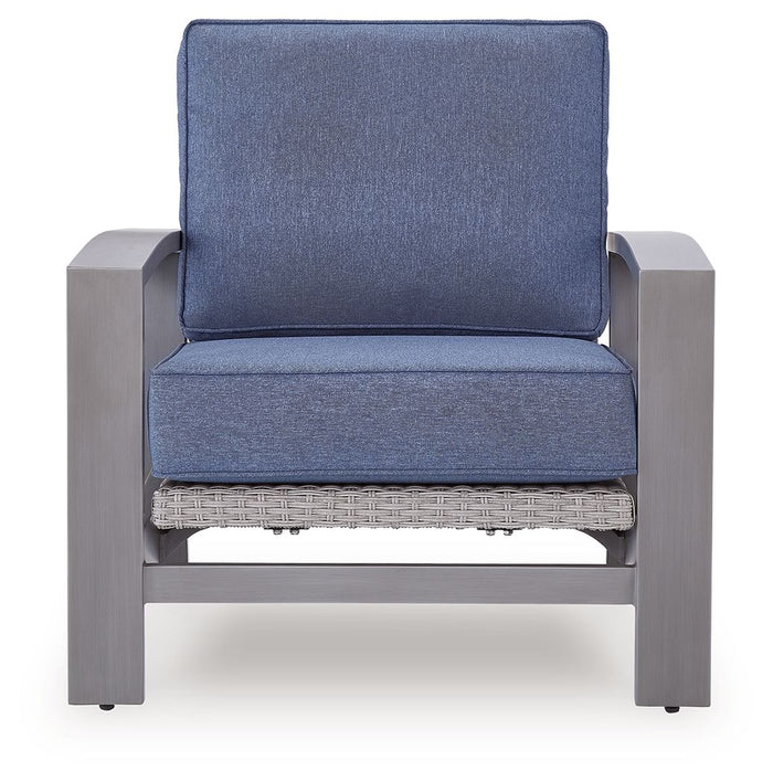 Half Moon Beach - Spring Lounge Chair - Blue / Gray image 2