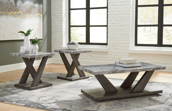 Bensonale - Occasional Table Set (Set of 3) - Brown / Gray image 3