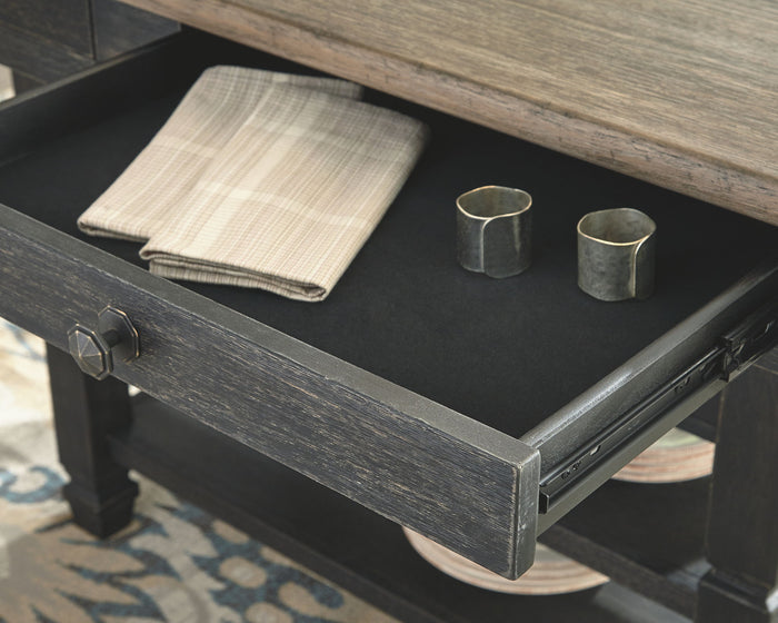Tyler Creek - Rectangular Dining Room Counter Table - Black / Gray image 2