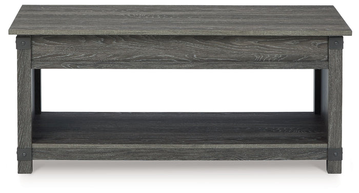 Freedan - Rect Lift Top Cocktail Table - Grayish Brown image 2