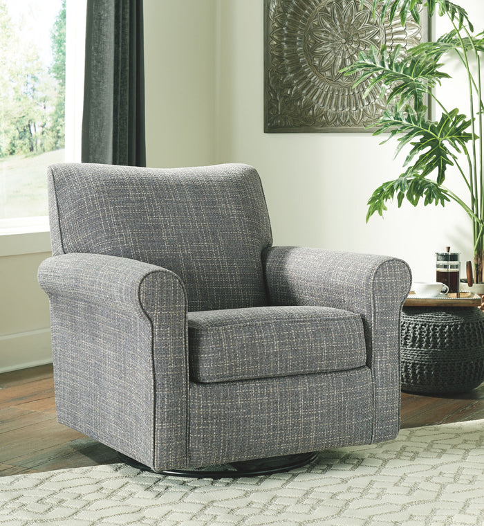 Renley - Swivel Glider Accent Chair - Ash image 2