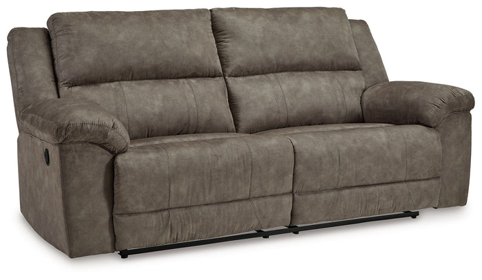 Laresview - 2 Seat Reclining Sofa - Faux Leather - Fossil image 1