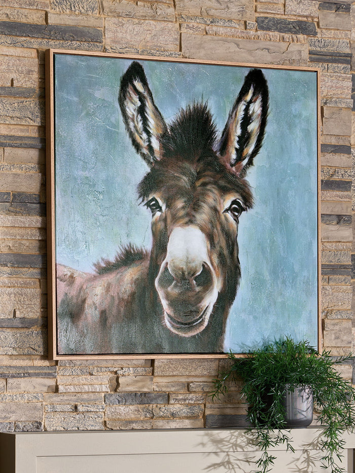 Landerton - Wall Art - Brown / Blue / White image 2