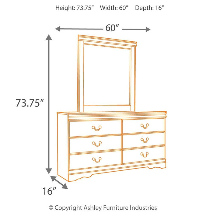 Huey Vineyard - Dresser, Mirror - Black image 3