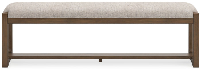 Cabalynn - Large Uph Dining Room Bench - Oatmeal / Light Brown image 3