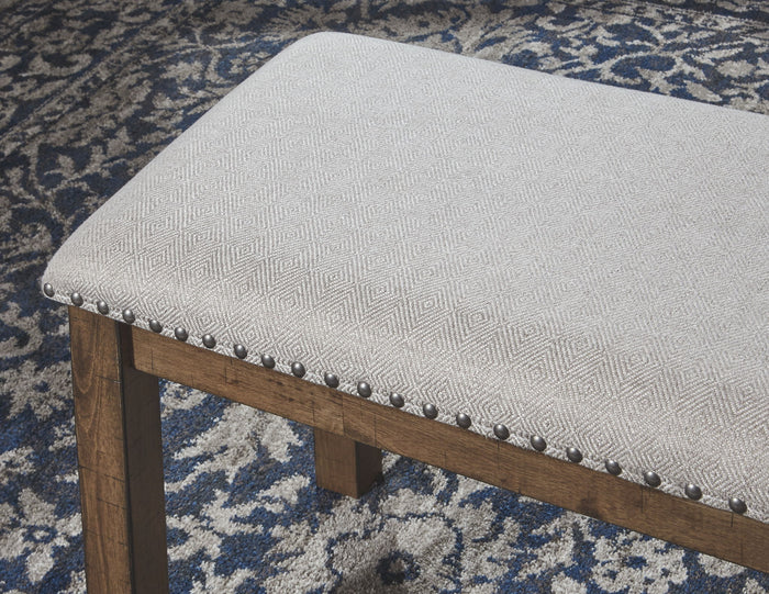 Moriville - Upholstered Bench - Beige image 3