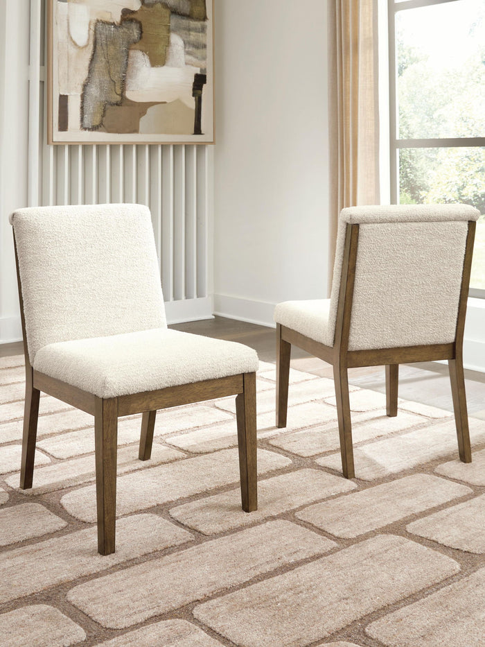 Marxmore - Dining Upholstered Side Chair (Set of 2) - Beige / Brown image 2