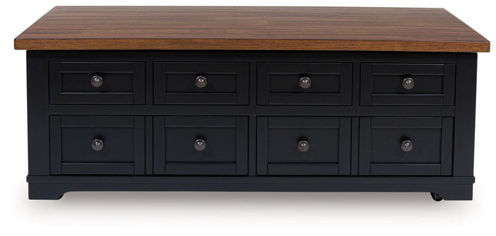 Wildenauer - Lift Top Cocktail Table - Brown / Black image 3
