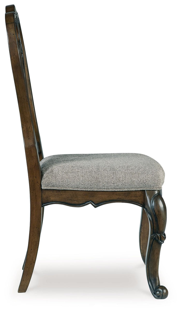 Maylee - Dining Upholstered Side Chair (Set of 2) - Dark Brown image 2