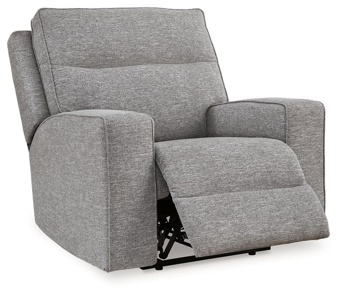 Biscoe - Power Recliner /Adj Headrest - Pewter image 2