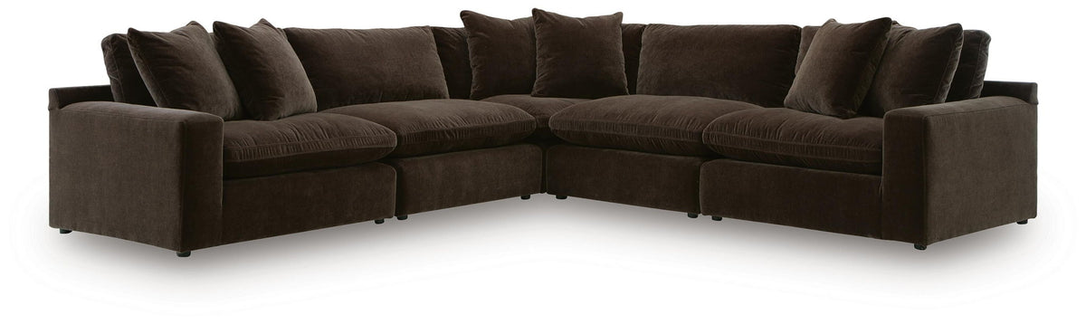 Dark Brown / 5 Pc. Sectional