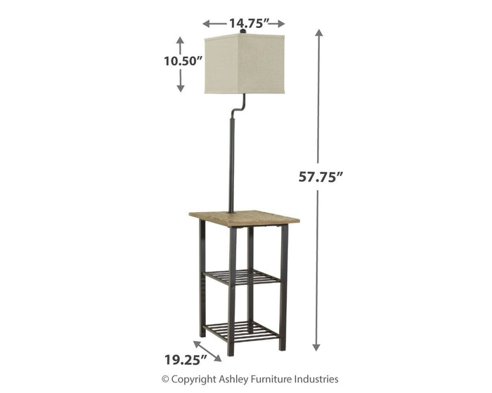Shianne - Metal Tray Lamp  - Black image 2