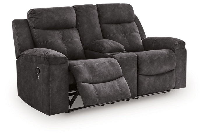 Brysonview - Double Reclining Loveseat With Console - Charcoal image 2