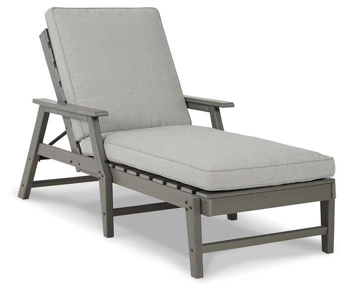 Visola - Chaise Lounge with Cushion - Gray image 1
