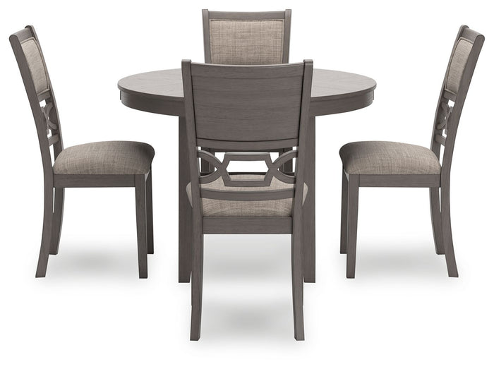 Wrenning - Dining Room Table Set (Set of 5) - Gray image 2