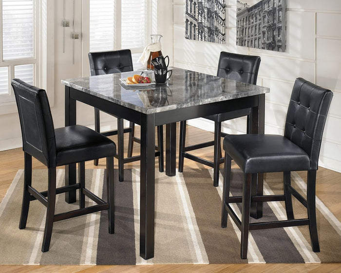 Maysville - Square Counter TBL Set (Set of 5) - Black image 2