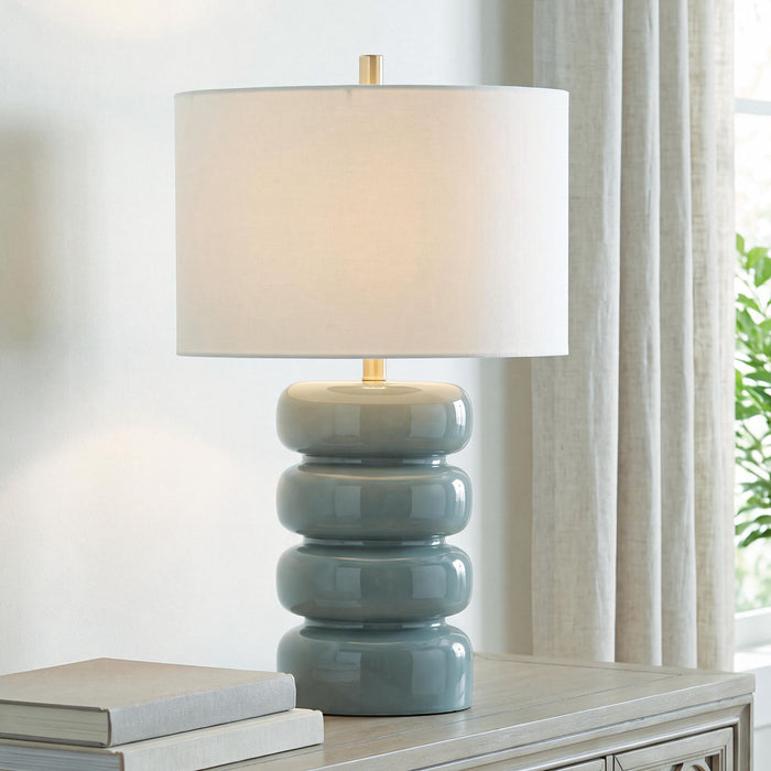 Clayard - Ceramic Table Lamp - Gray Blue image 2