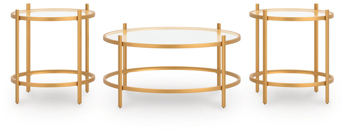 Pearlox - Occasional Table Set (Set of 3) - Gold image 2
