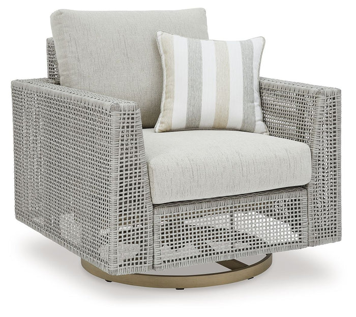 Seton Creek - Swivel Lounge With Cushion - Gray image 1