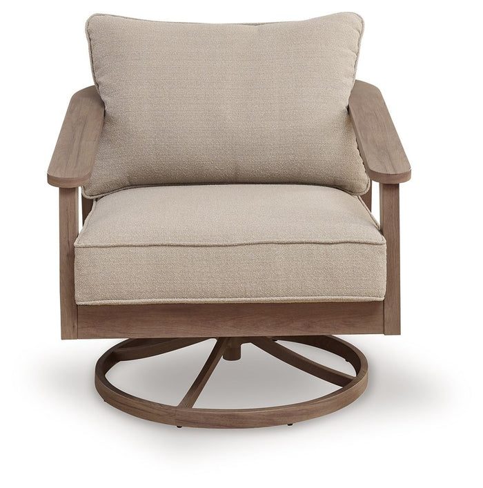 Harmony Headlands - Swivel Lounge With Cushion - Natural / Gray image 2