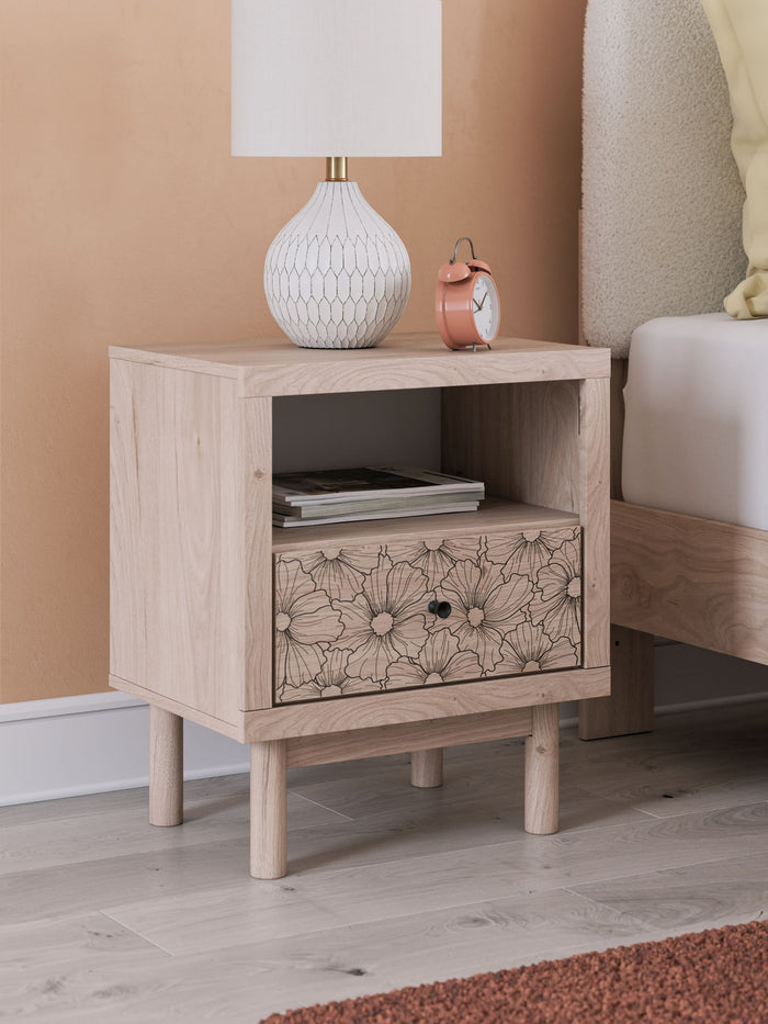 Arloster - One Drawer Night Stand - Tan image 3