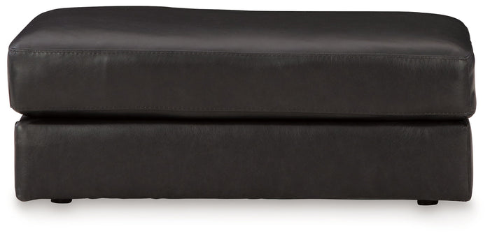Amiata - Ottoman - Leather Match - Onyx image 2