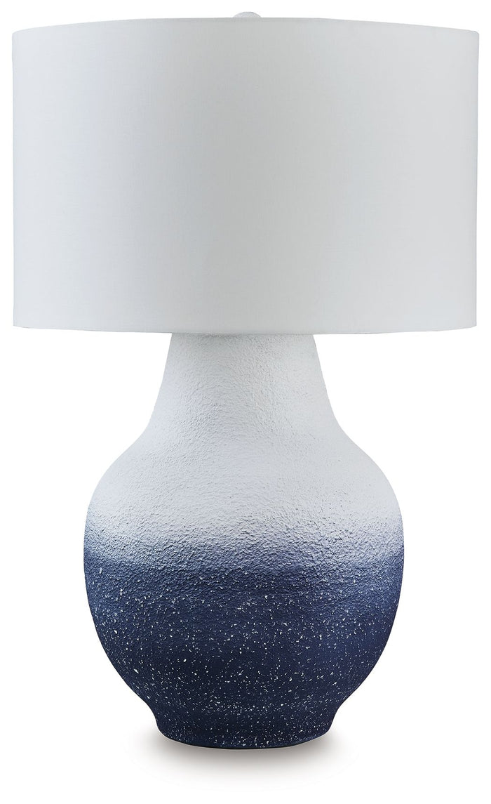 Dashland - Metal Table Lamp - White / Navy image 1