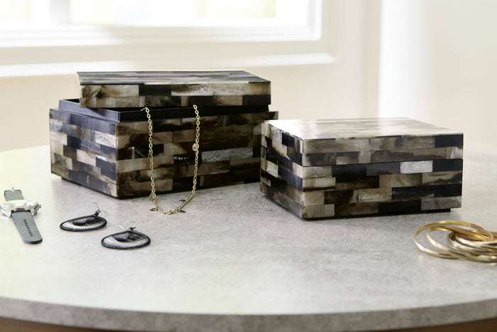 Ellford - Box Set (Set of 2) - Black / Brown / Cream image 3