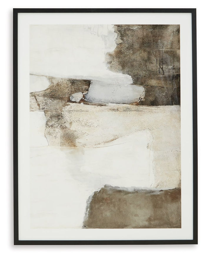 Aldricton - Wall Art - Brown / White image 1