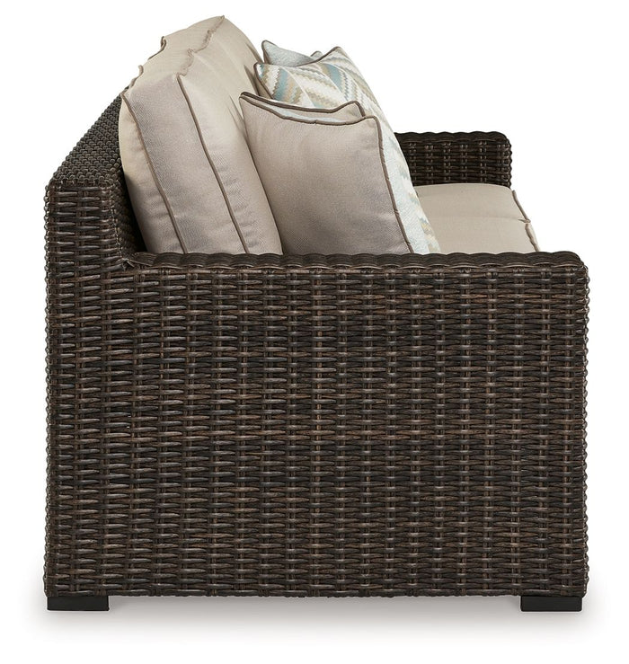 Coastline Bay - Sofa With Cushion - Brown image 3