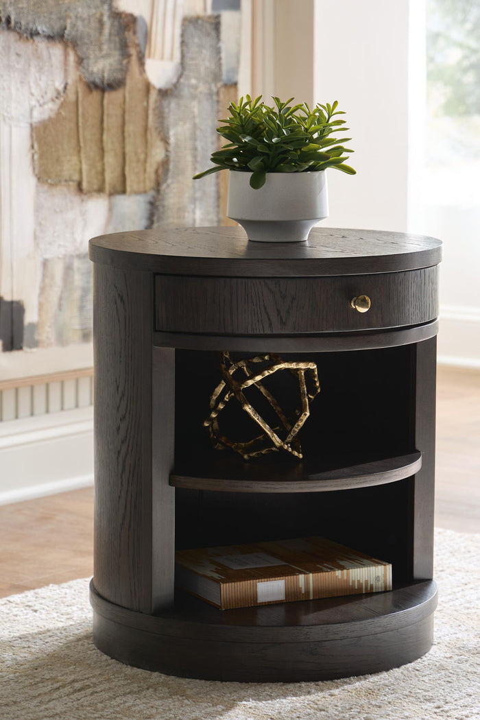 Leighmour - Accent Table - Dark Brown image 3