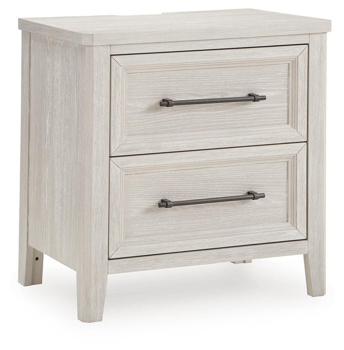 Darbonton - Two Drawer Night Stand - Dove White image 1