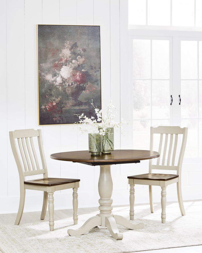 Wirloni - Dining Room Side Chair (Set of 2) - Antique White / Brown image 3