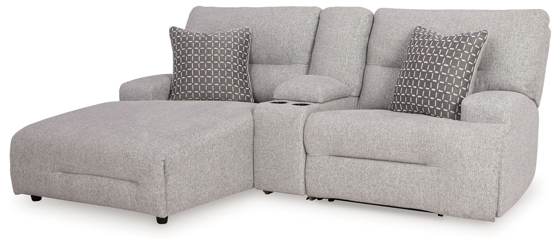 Gray / 3 Pc. Power Reclining Sectional Sofa With LAF Chaise