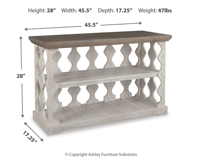 Havalance - Console Sofa Table - Gray / White image 2