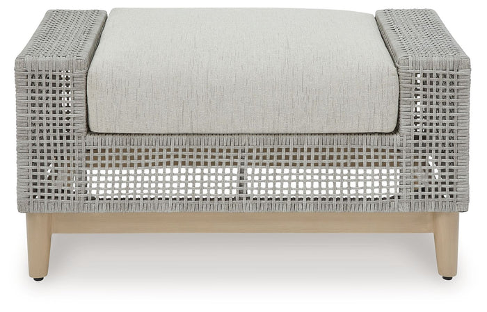 Seton Creek - Ottoman With Cushion - Gray image 2