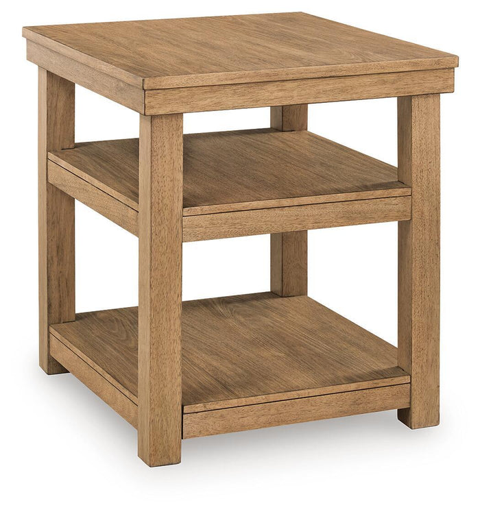 Wittenmyer - Rectangular End Table - Natural / Black image 1