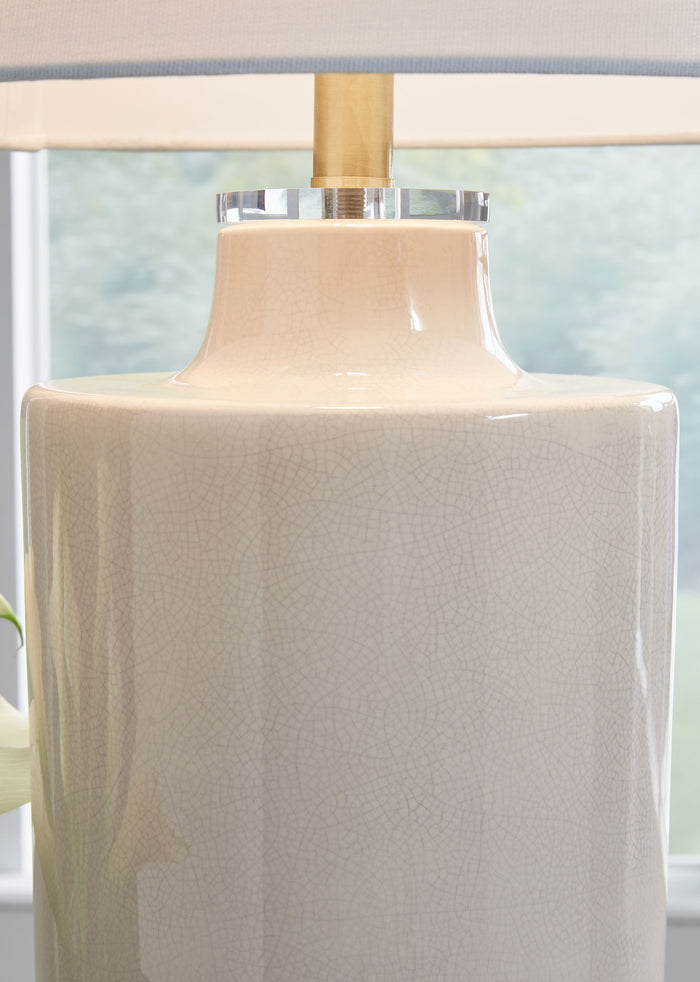 Cylener - Ceramic Table Lamp - Off White image 3