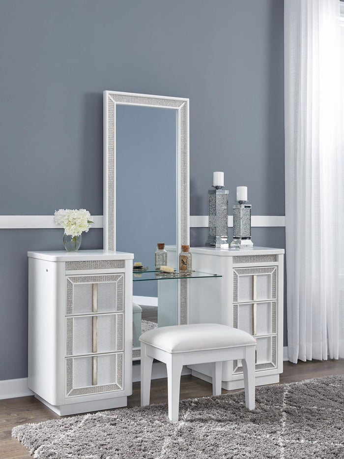 Chalanna - Vanity With Mirror - White image 2